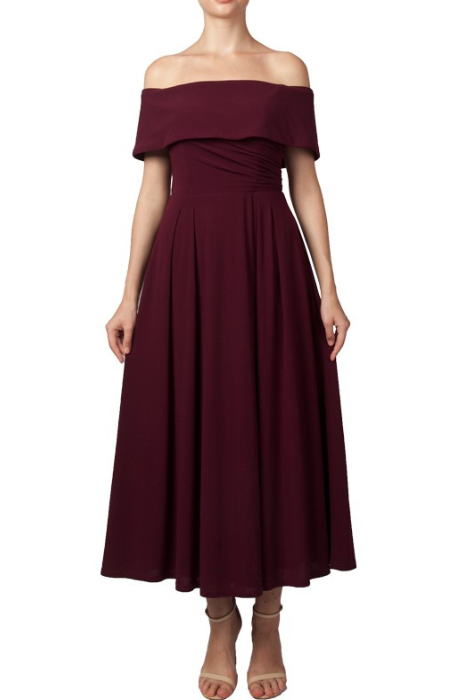 Off shoulder midi dress