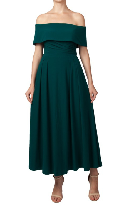 Off shoulder midi dress