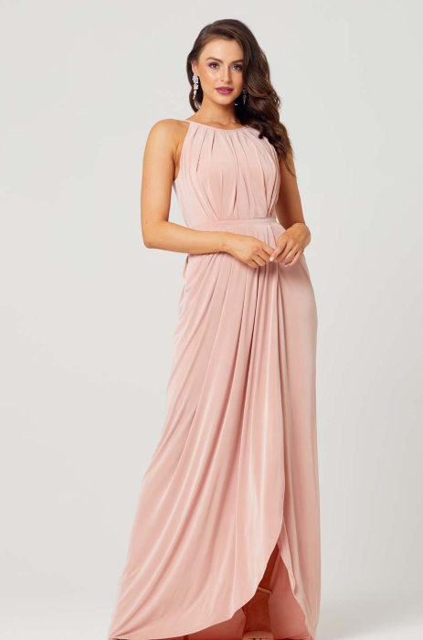 Tania Olsen high neck jersey formal dress